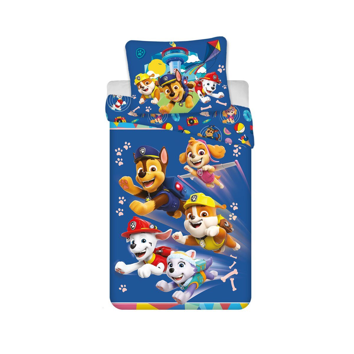 PAW PATROL Kinderbettwäsche Paw Patrol Brave Pups Kindergarten Bettwäsche 100x135