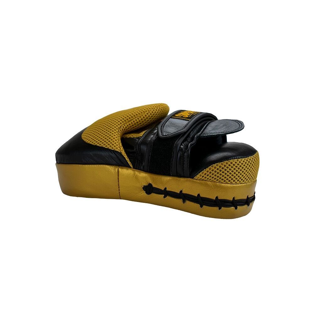 Super Pro Schlagpolster Boxpratzen Long Curved, Gefertigt aus strapazierfähigem Leder