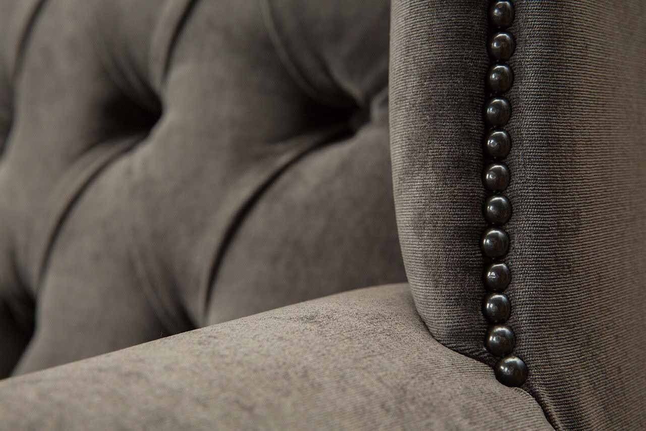 Sofa Chesterfield Ohrensessel Ohrensessel Polster JVmoebel Made In 1 Sessel, Sitzer Europe Couch
