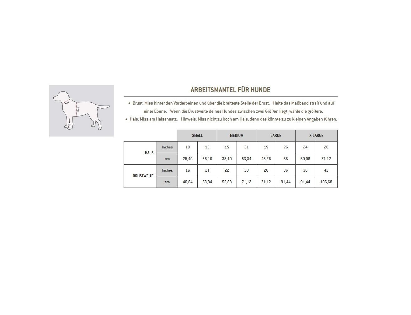 Carhartt Hundemantel DOG CHORE COAT, Zwei verstärkte Seitentaschen