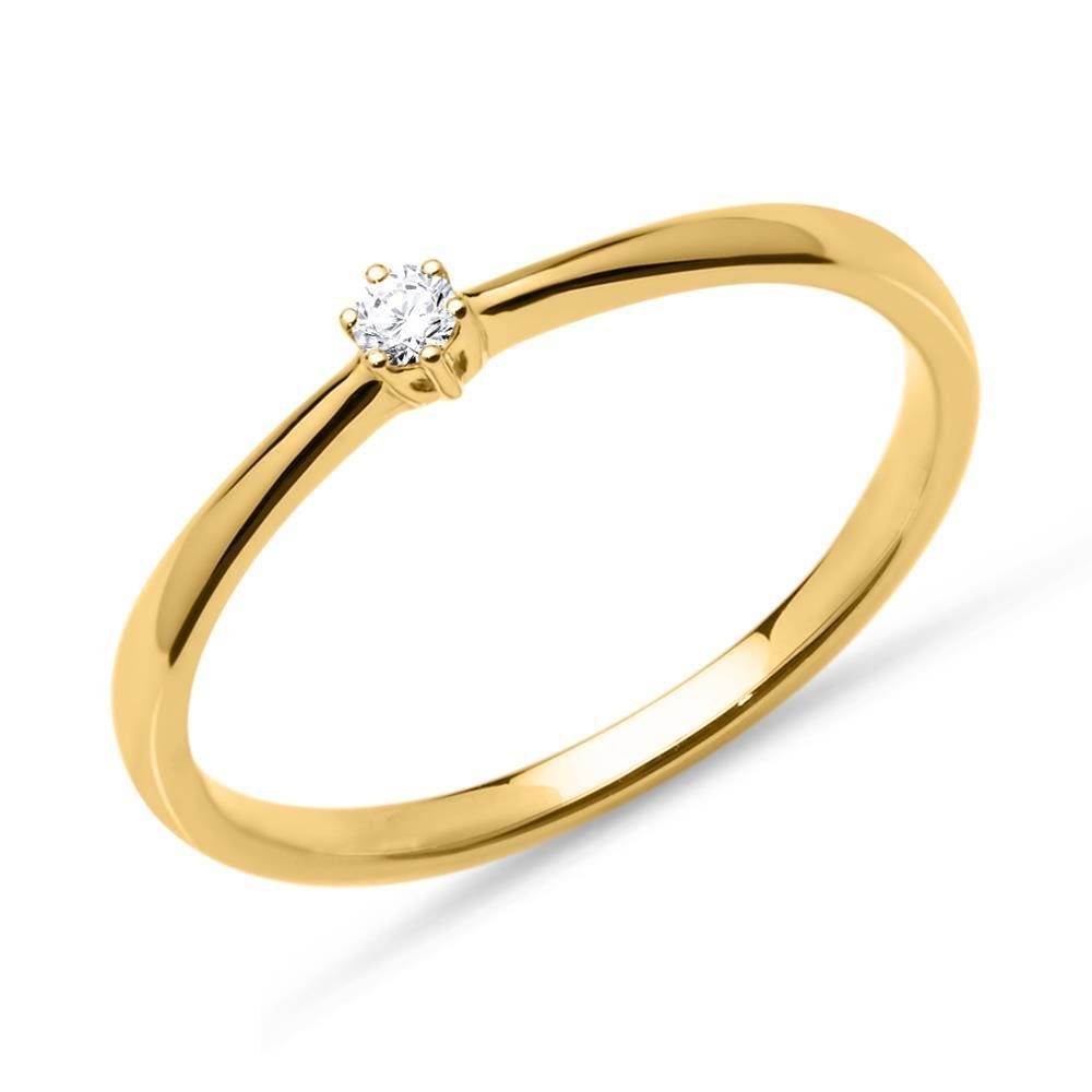Unique Verlobungsring Verlobungsring Gold Diamant 0,05 ct. VR0130