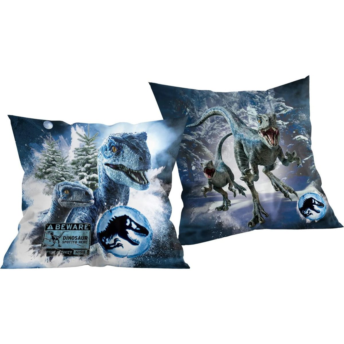 Jurassic World Dekokissen - Kuschelkissen (1 Stk) 40 x 40 cm aus Polyester