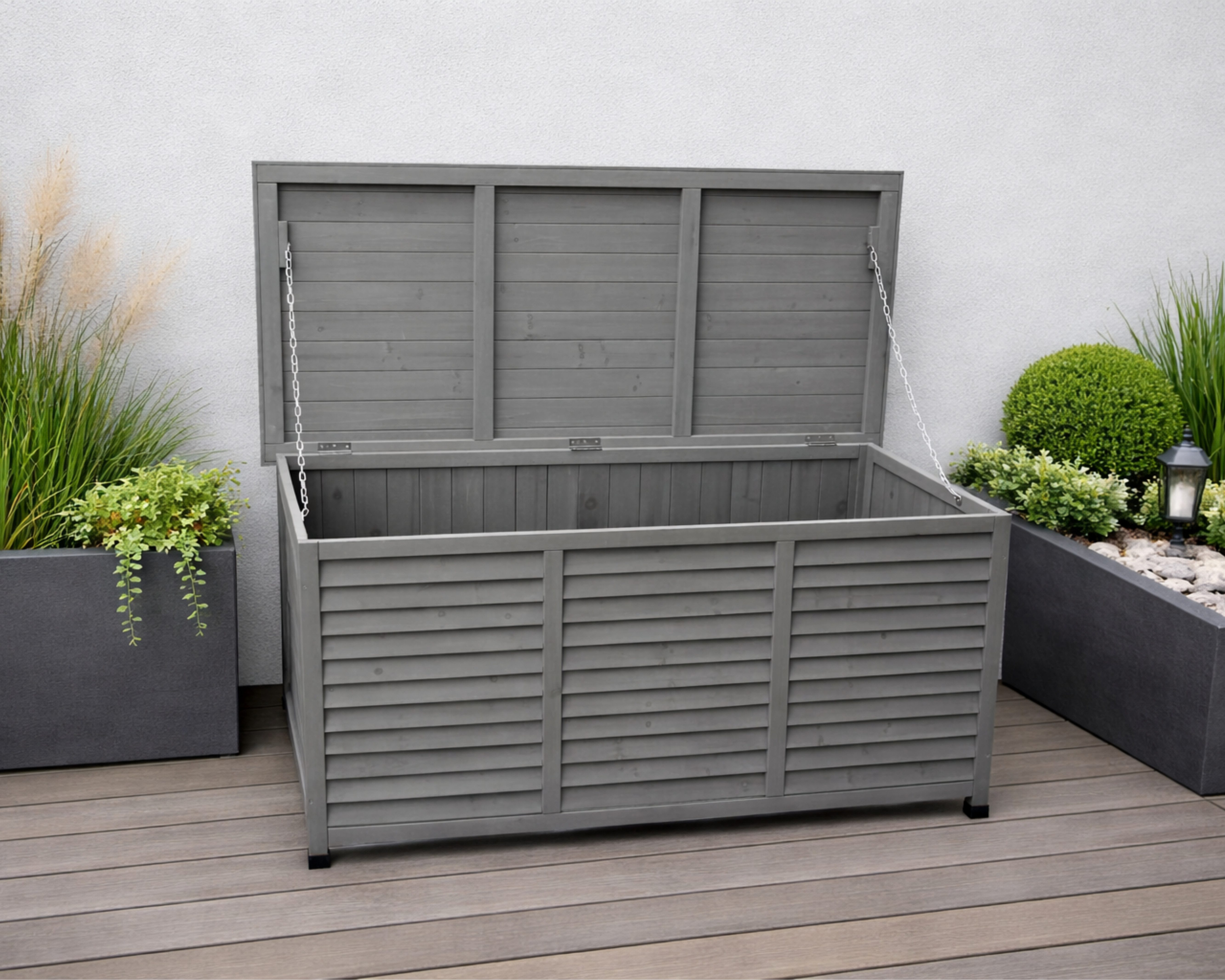 Leco Auflagenbox Kissenbox Aufbewahrungsbox Gartenbox Gartenaufbewahrung VINTAGE