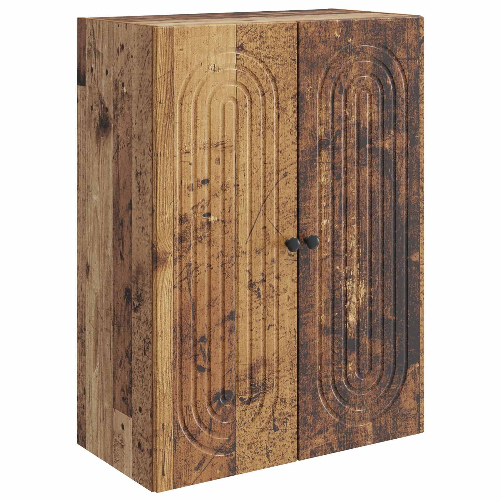 vidaXL Hängeschrank 66 x 34,5 x 90 cm Hängeschrank Wandschrank Altholz 66x34,5x90 cm Holzw