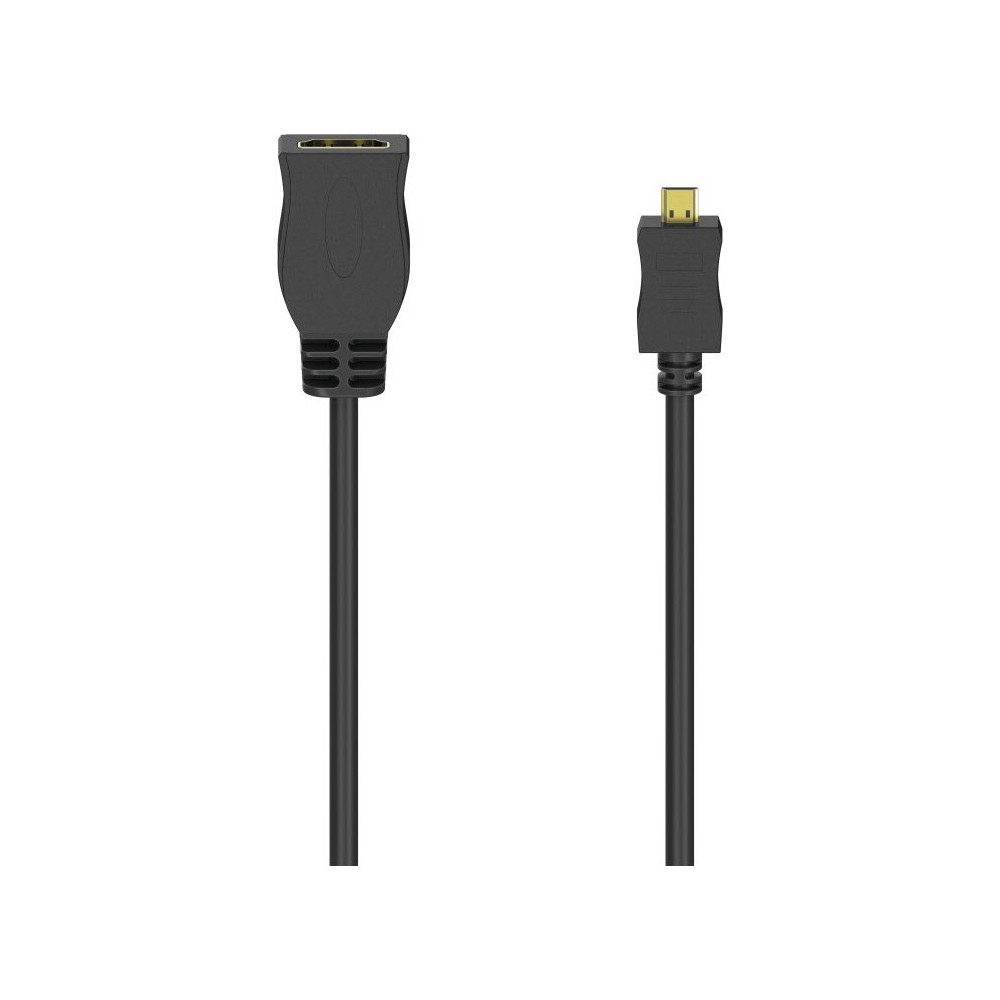 Hama HDMI-Kabeladapter schwarz für optimale Verbindung. Video-Adapter