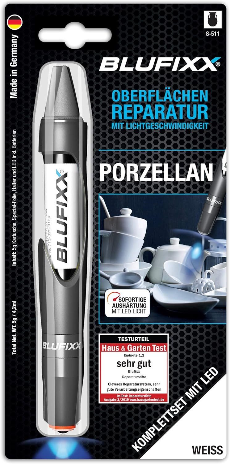 Reparatur-Set BLUFIXX Smart-Repair Spezial Set (Porzellan) MGS WEISS DE