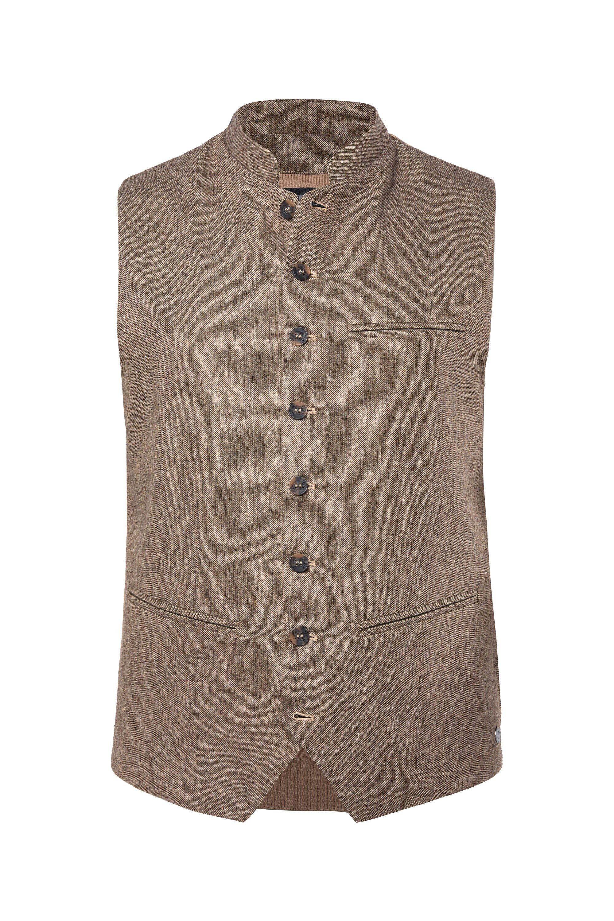 JP1880 Steppweste Weste Tracht Strickrücken bis 8 XL
