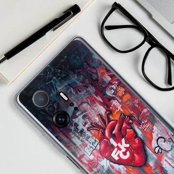 DeinDesign Handyhülle 1. FCK Herz 1. FC Kaiserslautern 1.FCK Herz, Xiaomi 11T Pro 5G Silikon Hülle Bumper Case Handy Schutzhülle