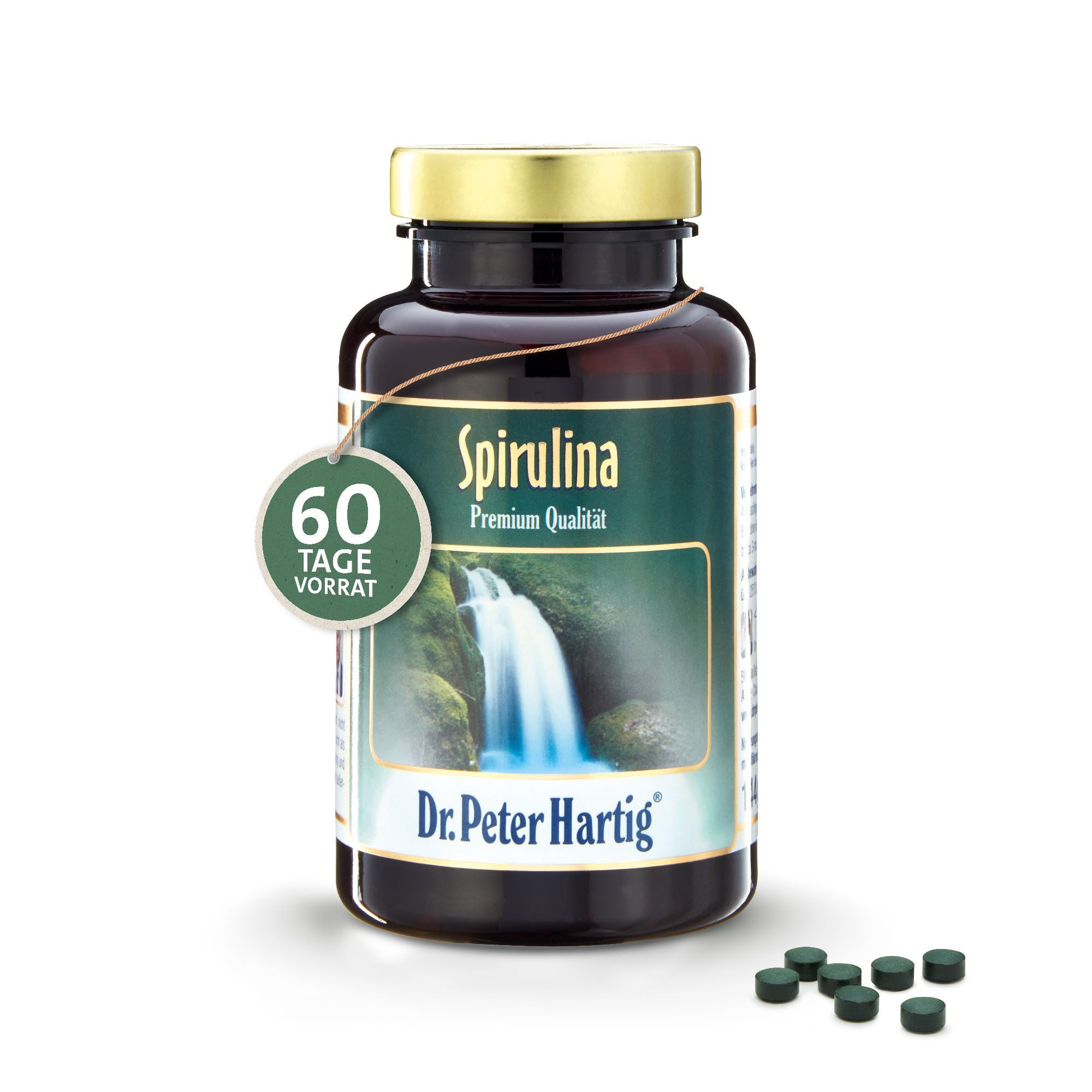 Spirulina Premium, Mikroalgenpulver, Nährstoffe, Superfood, vegan, Presslinge