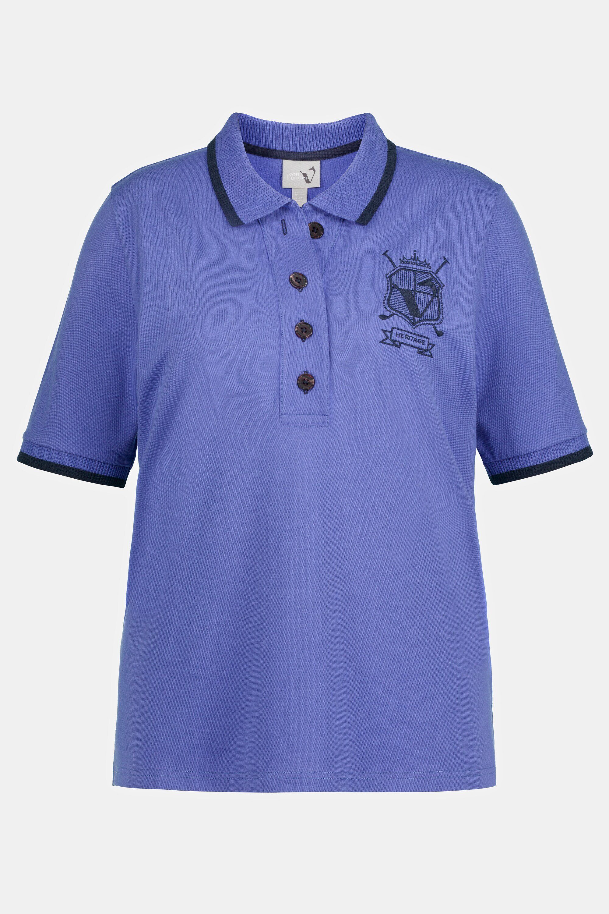 Ulla Popken Poloshirt Poloshirt blauviolett