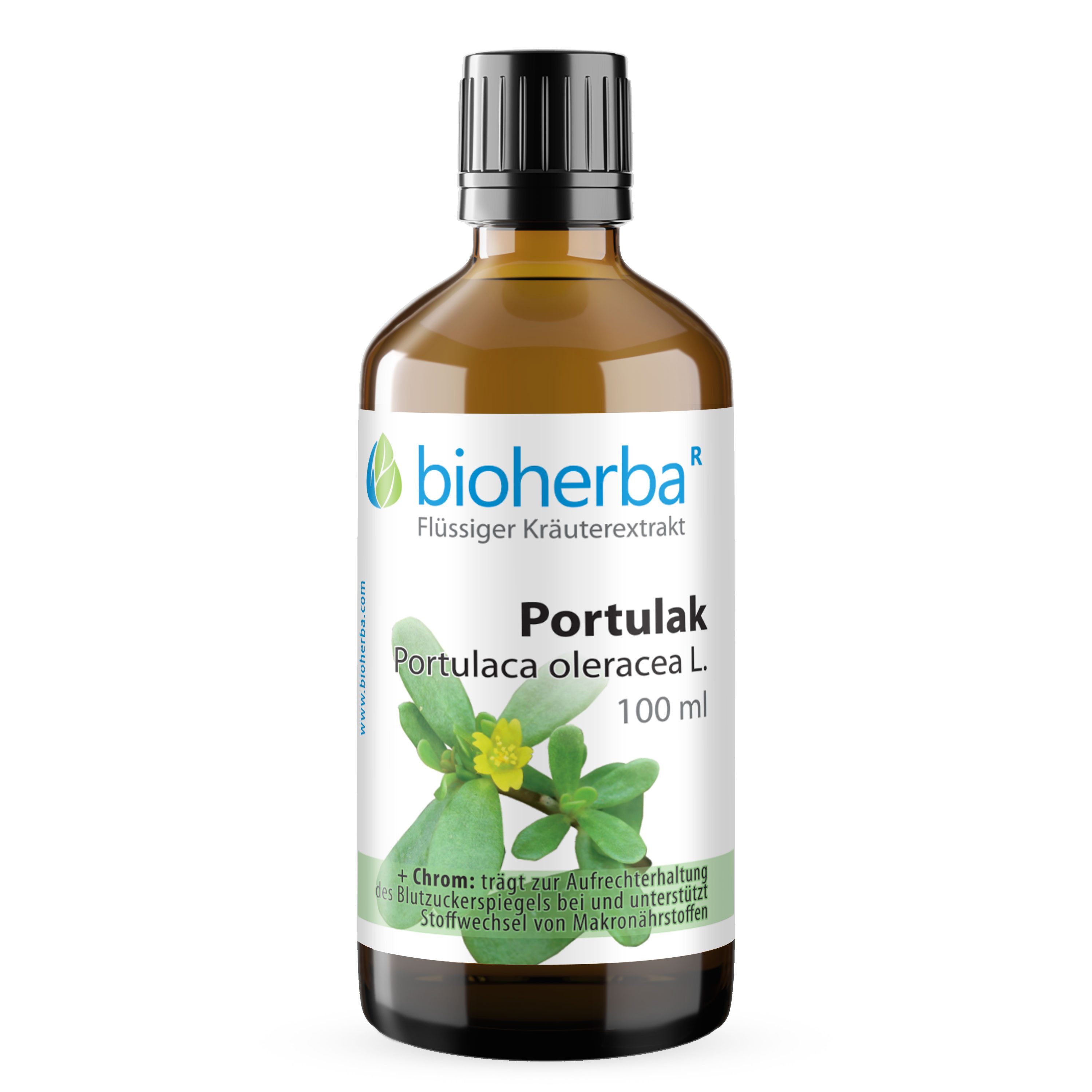 BIOHERBA R Bioherba Portulak Portulaca oleracea L. Tropfen Tinktur 100 ml Glasflasche, 1 er