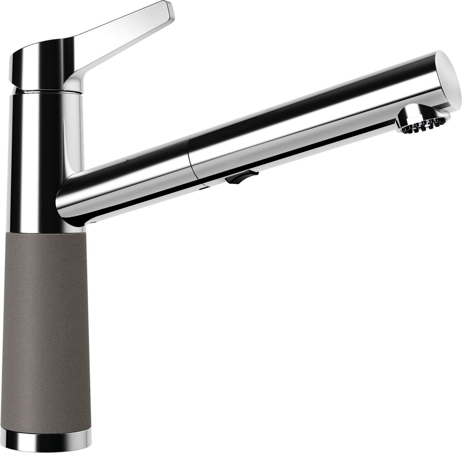Schock Küchenarmatur SC-510 SB ausziehbar, Strahl-Brause, Rückflussverhinderer, Schwenkbereich 120°