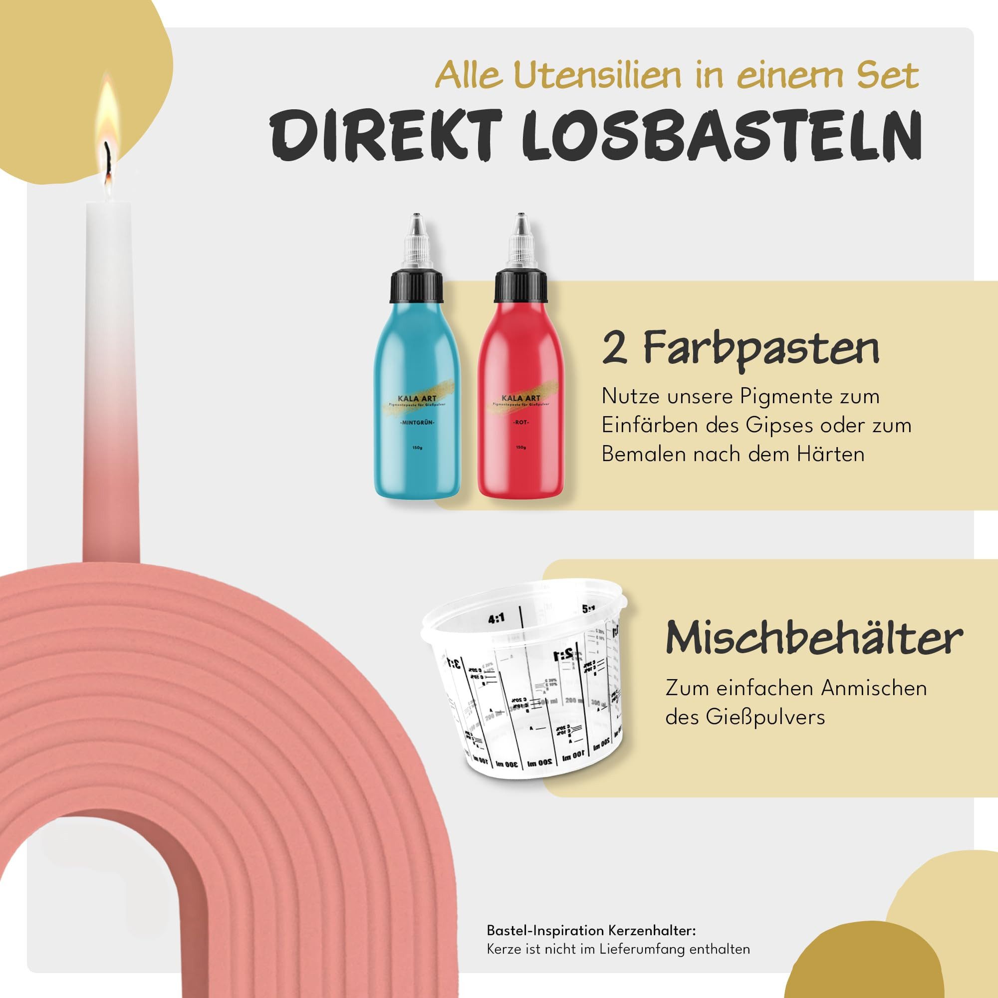 Kala Art Modelliermasse Gießpulver Starterset