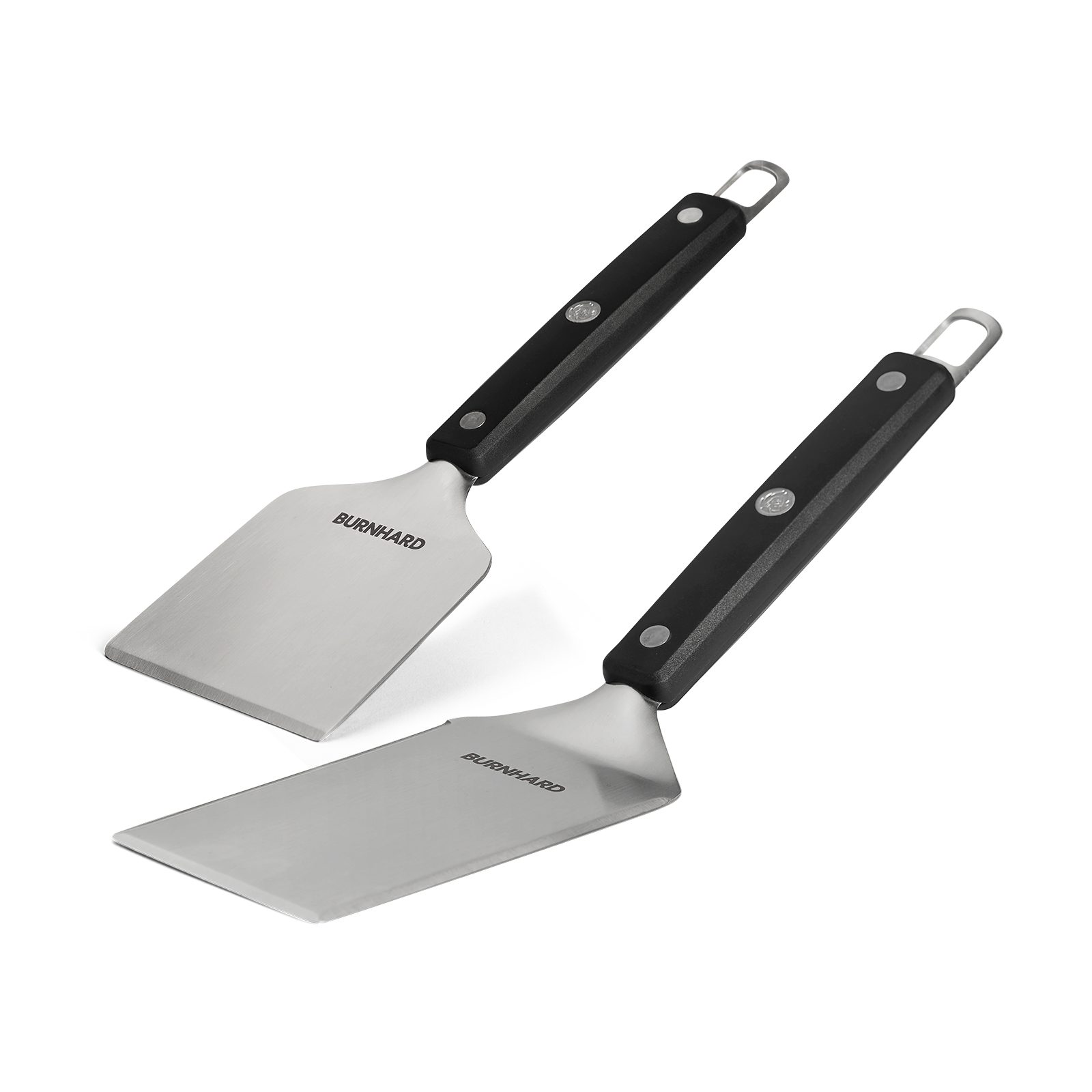 BURNHARD® Grillbesteck-Set Grillspachtel und Grillschaber, Set 2-tlg. Edelstahl, (2 tlg), Grillspachtel und Grillschaber Edelstahl für Grillplatten