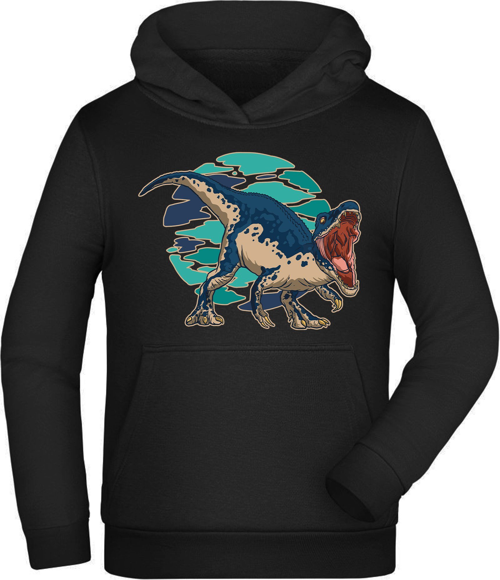 Hoodie Kinder Sweatshirt mit Kapuze - Brüllender Raptor