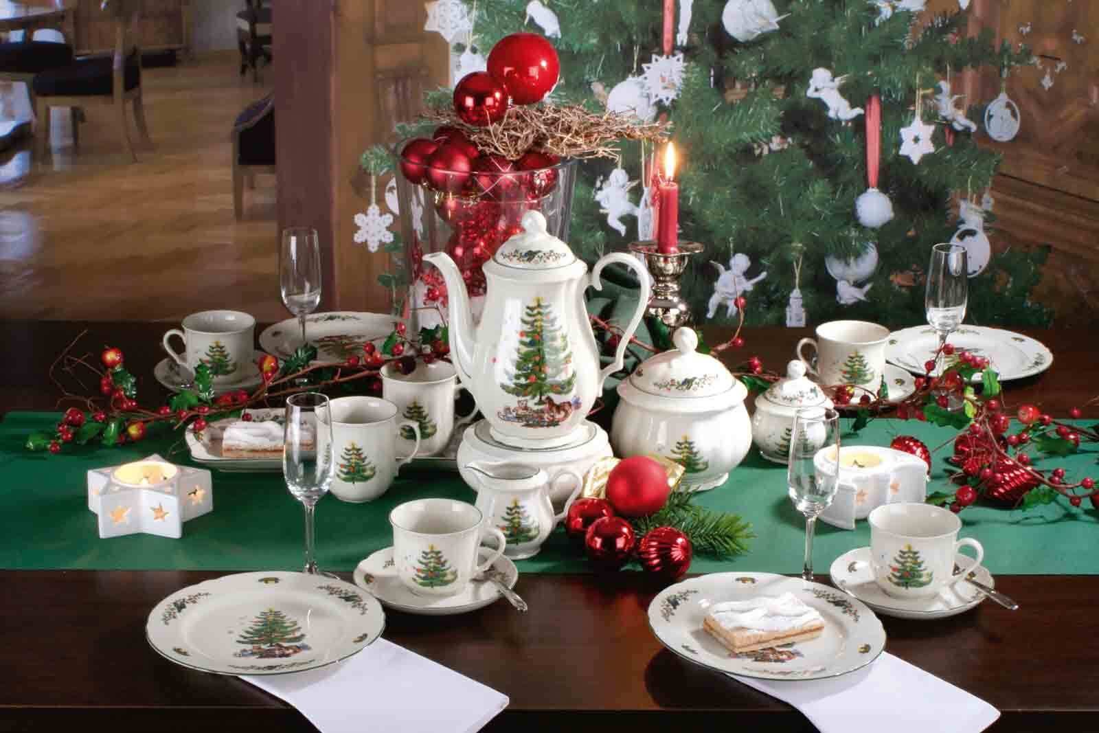 Seltmann Weiden Eierbecher Marieluise Weihnachten Eierbecher mit Ablage, (6er Set, 6-tlg., 6x Eierbecher)