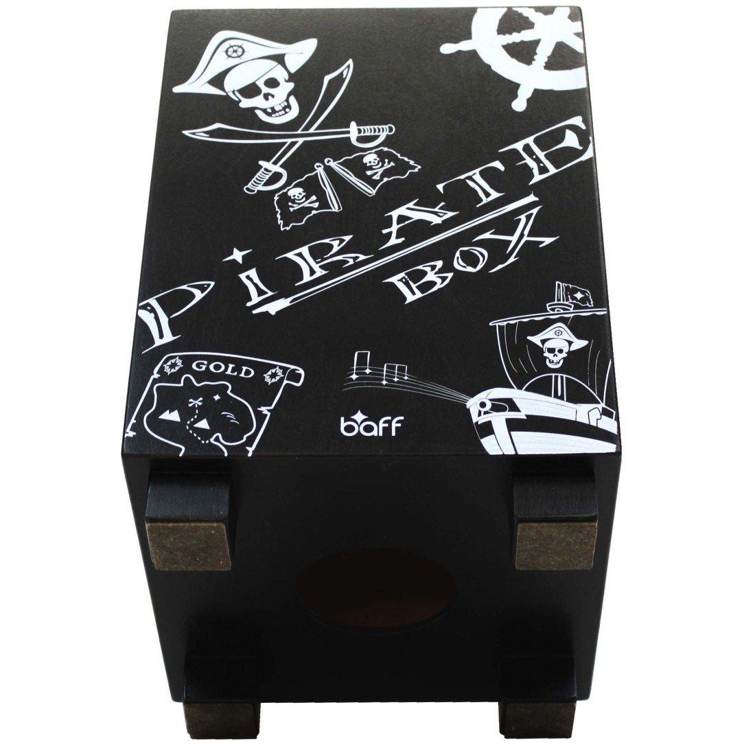Baff Cajon Baff Pirat Kinderhocker Cajon für Kinder Piratenhocker Hocker 38