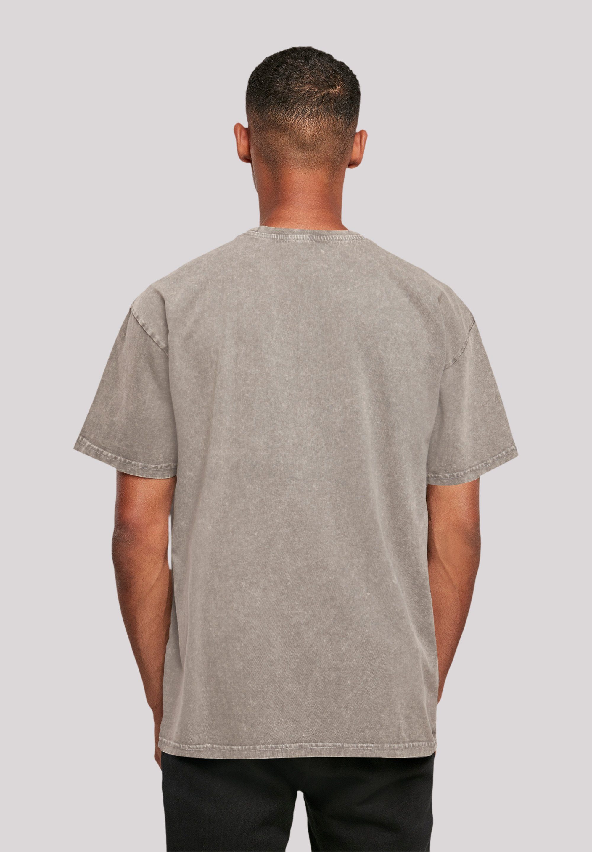 F4NT4STIC T-Shirt David Oversize Bowie T-Shirt Print Asphalt