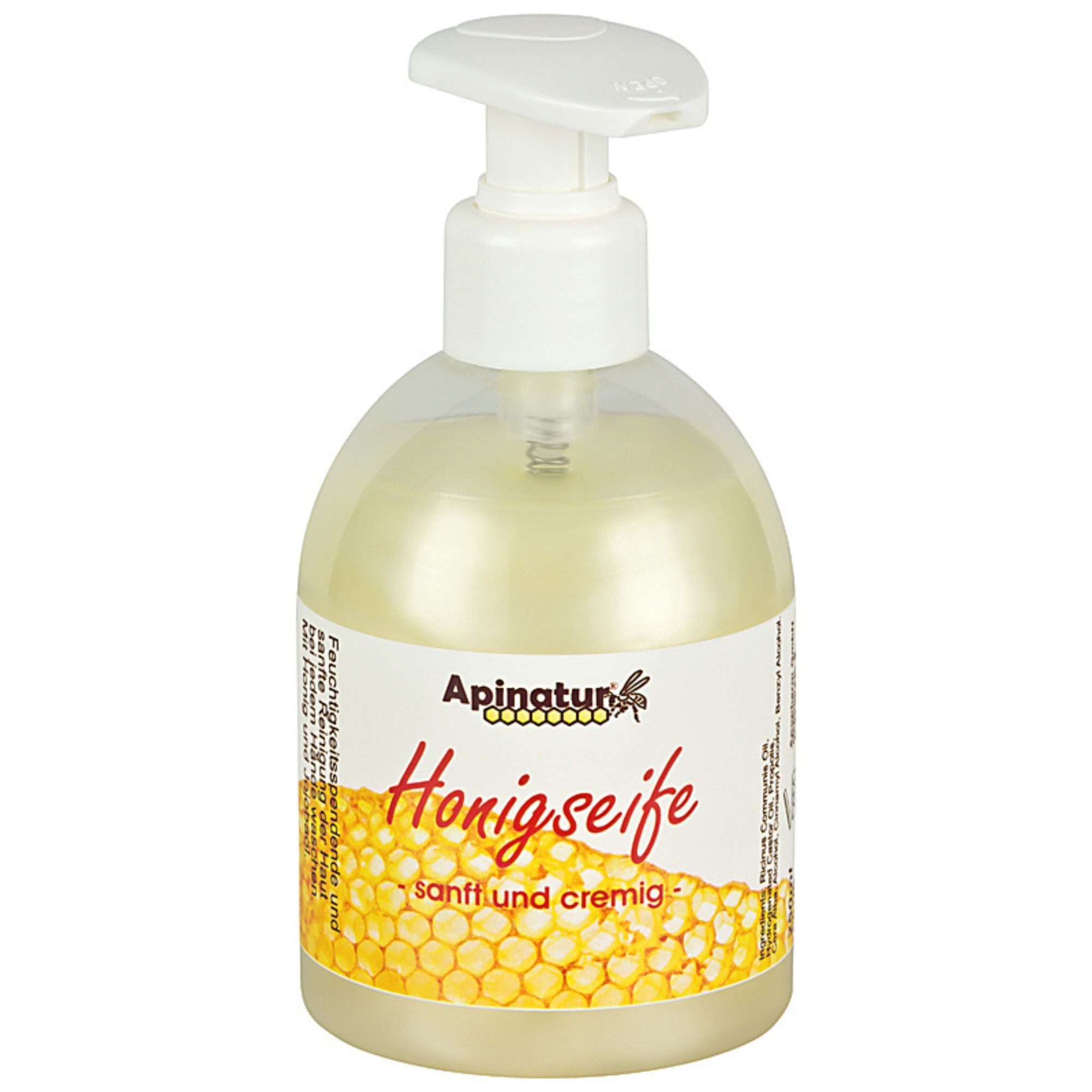 Apinatur Flüssigseife Apinatur Handseife Honigseife flüssig, 250ml Seifenspender Honigduft