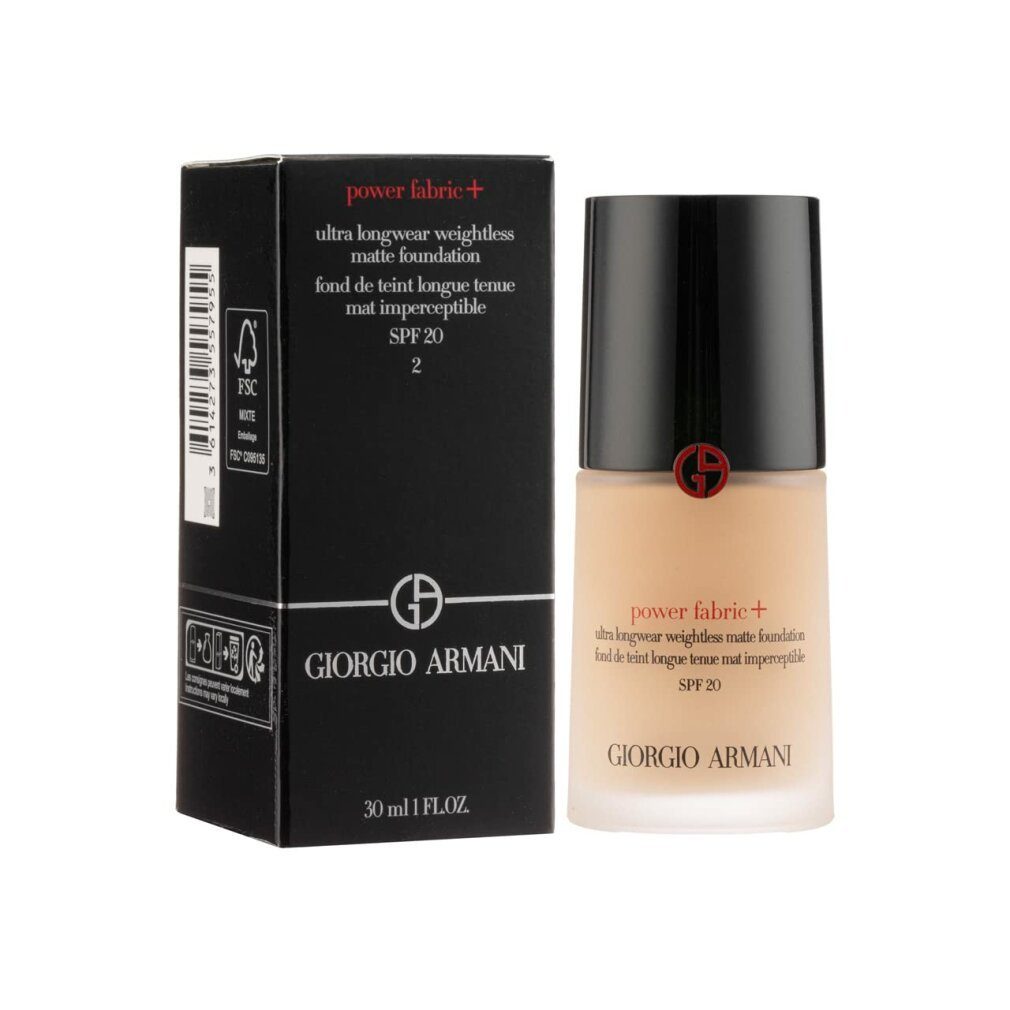 Armani Foundation Matt Makeup Power Fabric+ Foundation 30ml Shade 2