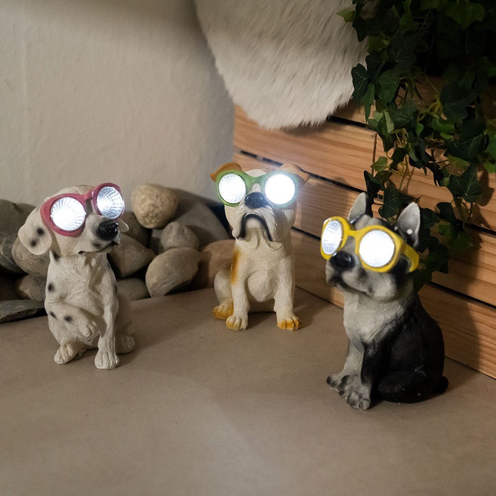 LED Dekofigur, LEDLeuchtmittel fest verbaut, Warmweiß, Solar