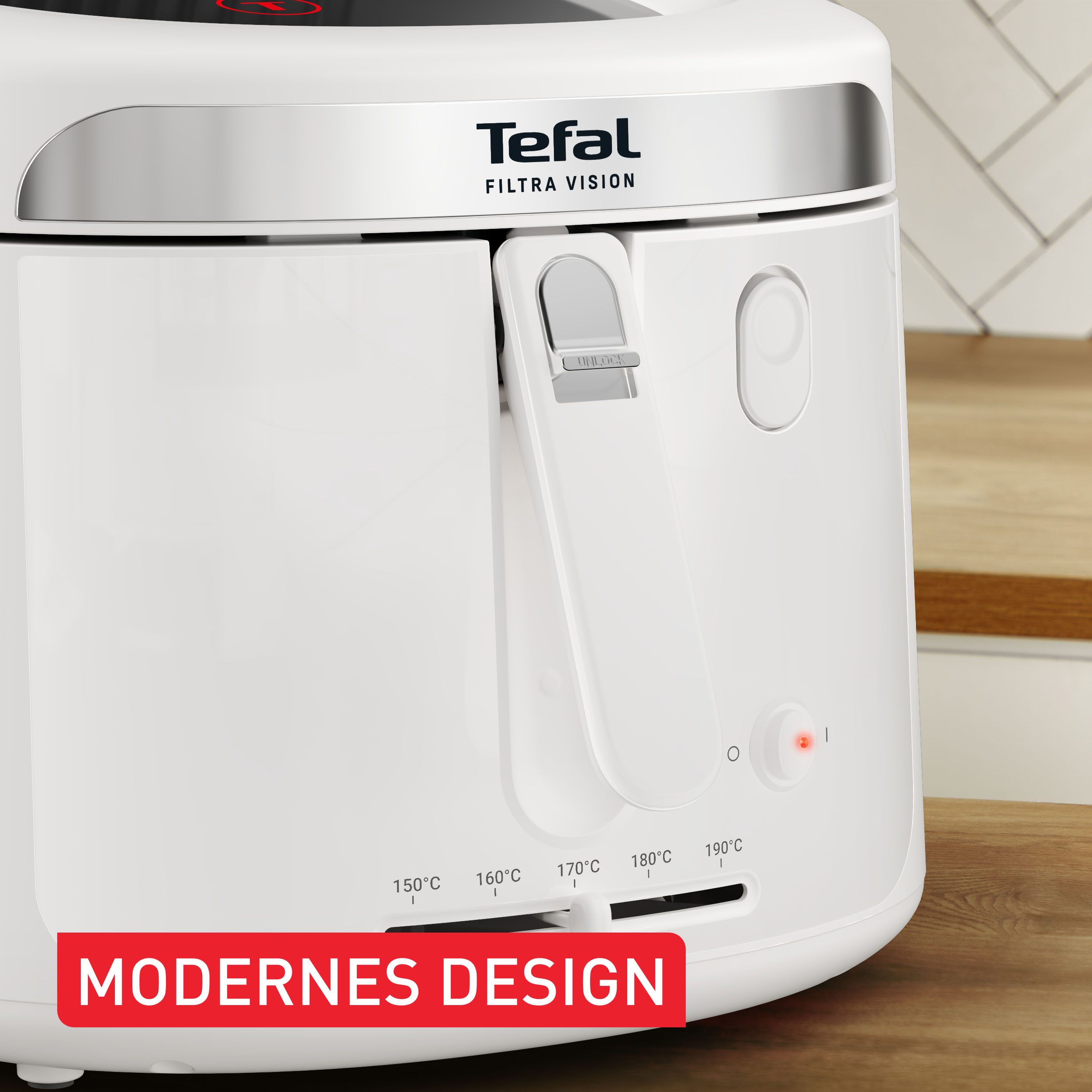 Tefal Fritteuse Filtra Vision, 1,2 kg Fassungsvermögen, bis zu 4 Portionen, 1900 W, extragroßes Sichtfenster für bessere Sicht, Filtersieb, FF2541 – Bild 5 von 5