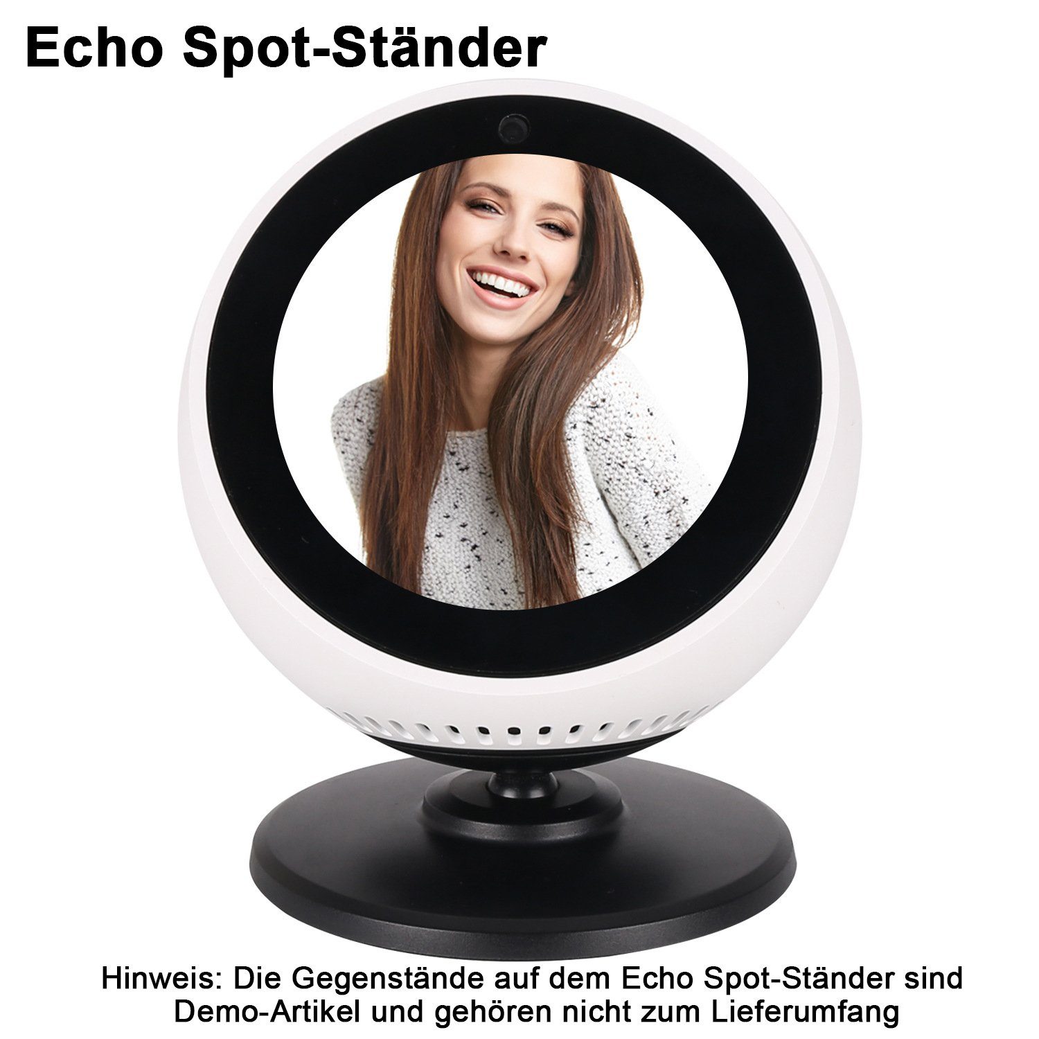 Magnetfuß mit um 360 ° drehbarem Ständer für Amazon Echo Spot-Lautsprecher 