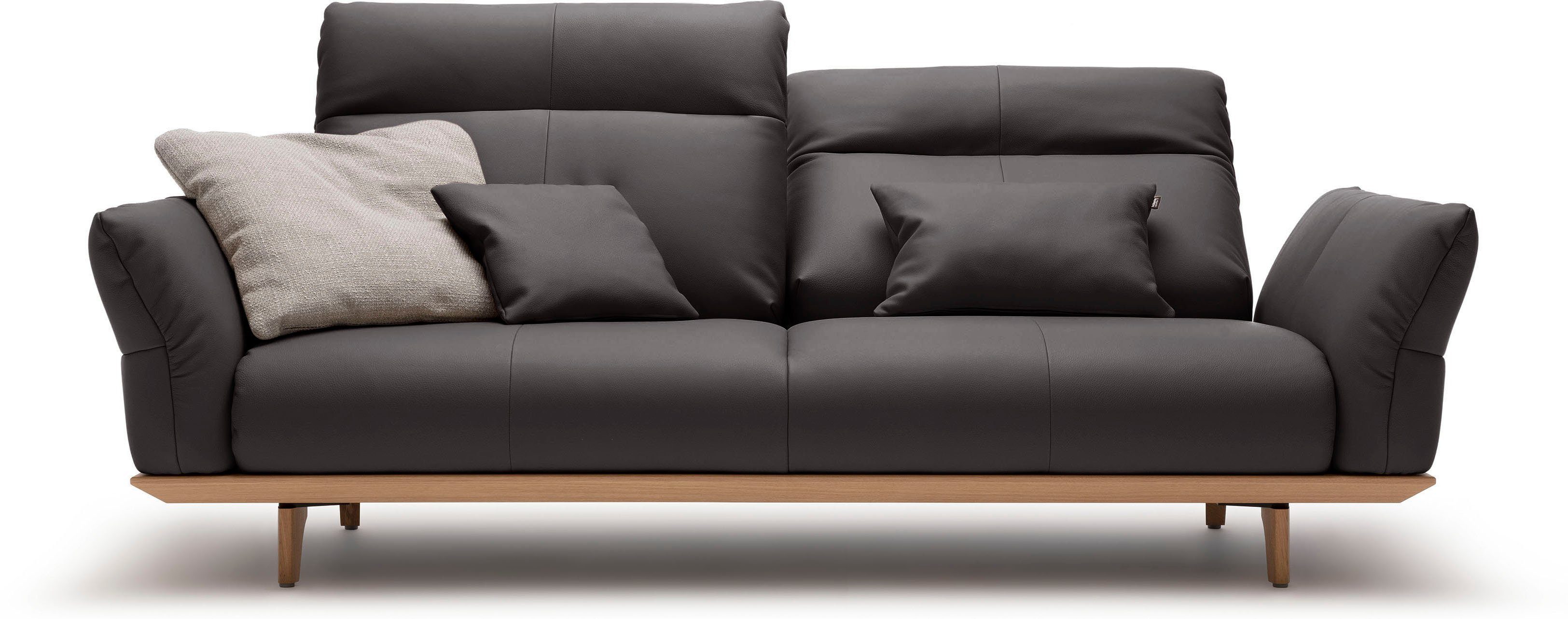 natur, sofa cm Füße Breite in 3-Sitzer Eiche, 208 hs.460, Eiche Sockel hülsta