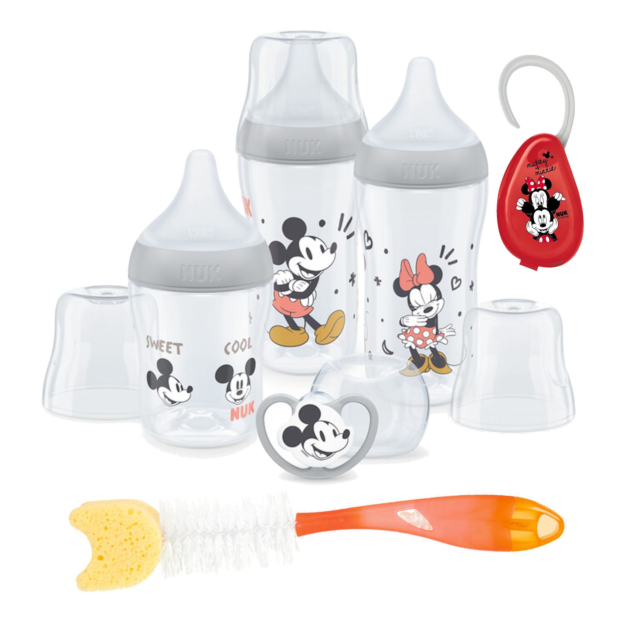 Babyflasche NUK Perfect Match Babyflaschenset mit Schnuller 0+ Geschenkset
