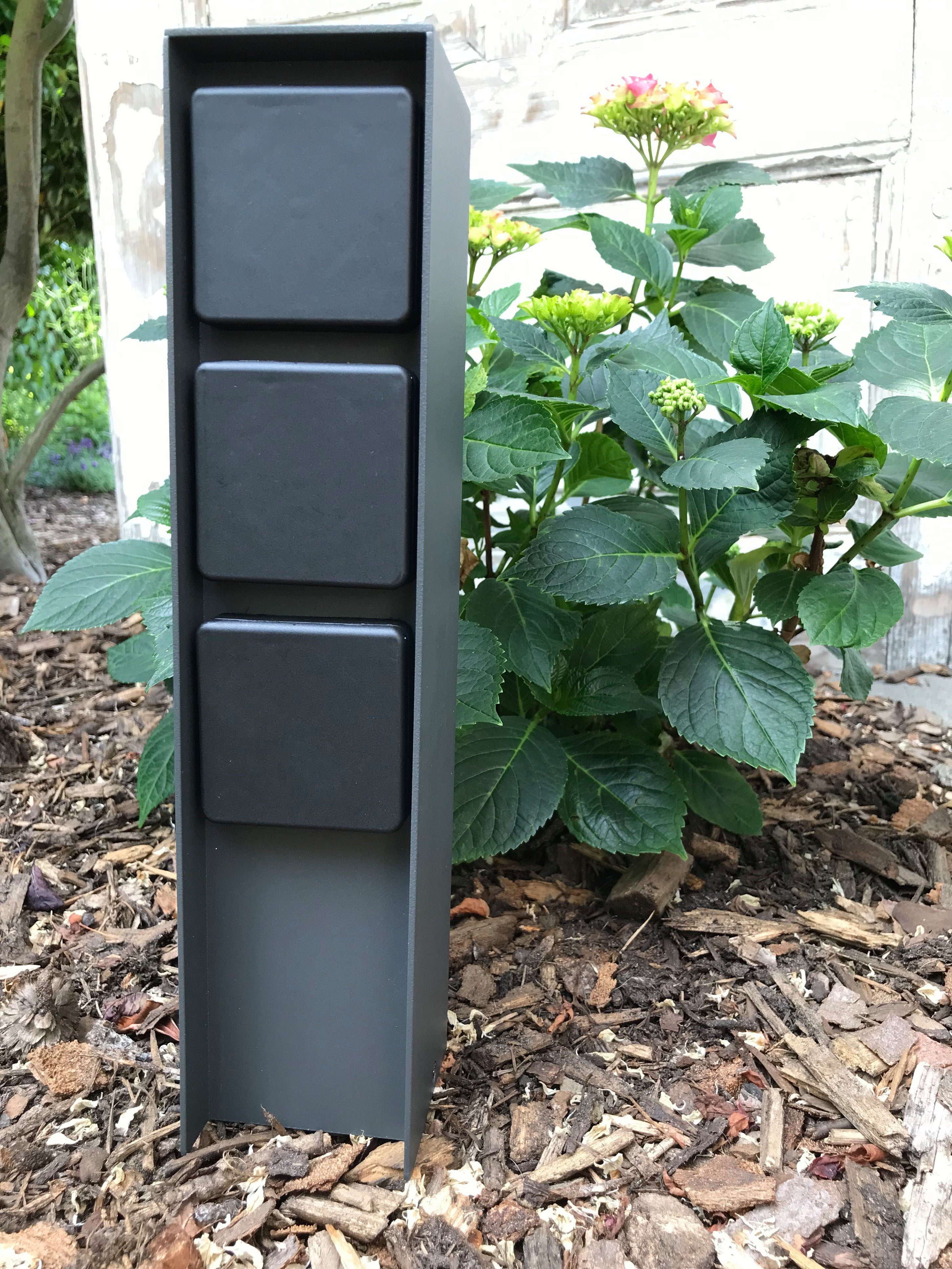 Die Bold GmbH Gartensteckdose ABANO, 3 Schuko Stecker, Witterungsbeständig, leichte Montage