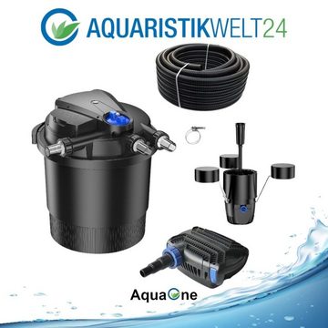 Aquaone Teichfilter AquaOne Teich Filteranlage Set Nr.42 CPA 20000 Druckfilter 50W Eco Teichpumpe Teichgröße bis 40000l Teichschlauch Bachlauf UV Lampe