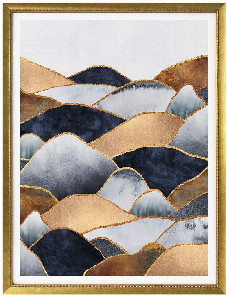 Poster St) Landschaften (1 Wall-Art Goldene Hügel,