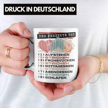 Trendation Tasse Trendation - Stricken Tasse Geschenk Becher Der Perfekte Tag Häckeln G