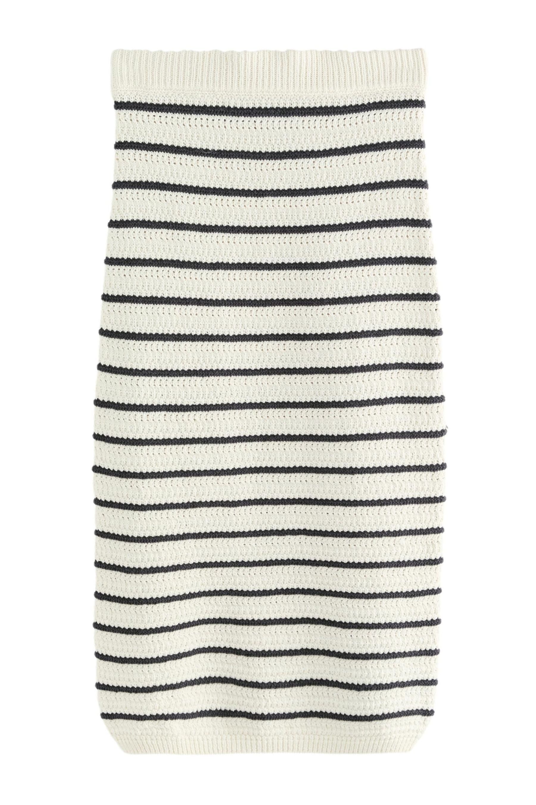 Next Midirock CoOrd Midi-Strickrock mit Streifen und Baumwolle (1-tlg) günstig online kaufen