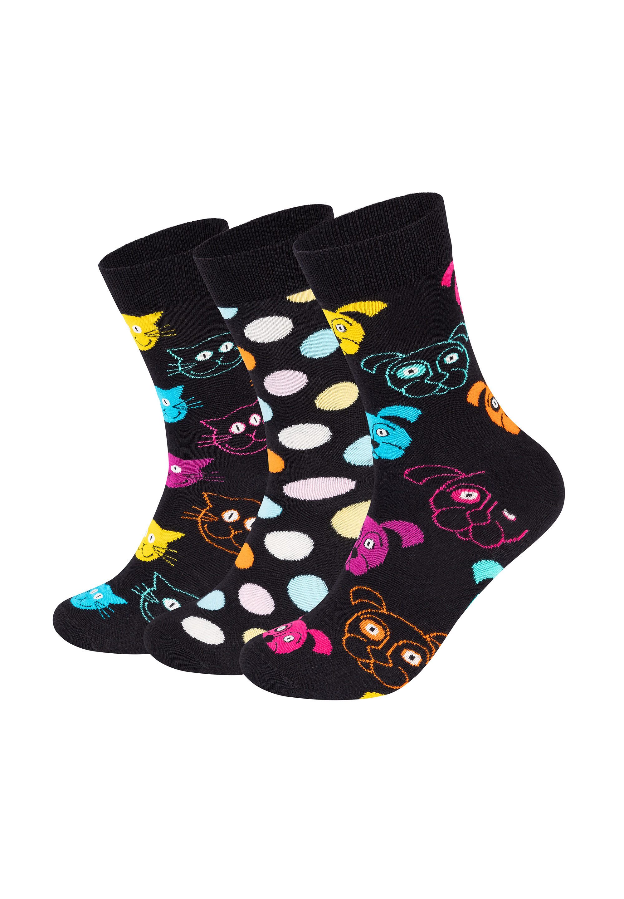 Happy Socks Basicsocken 3-Pack Classic Dog Socks Aus nachhaltiger Baumwolle günstig online kaufen