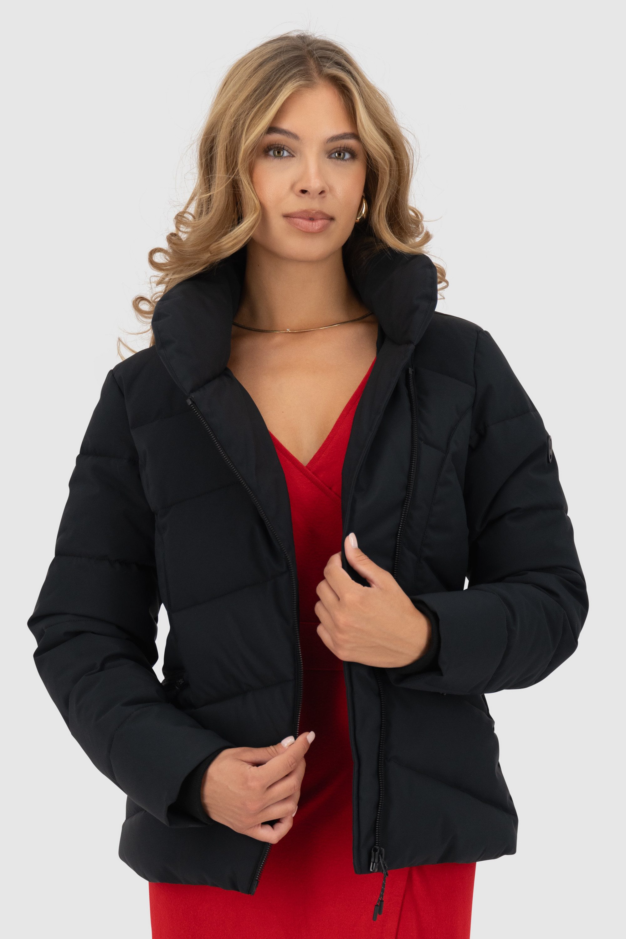 Alife & Kickin Winterjacke Damen NellAK A Figurbetont mit schrägem Reißvers günstig online kaufen