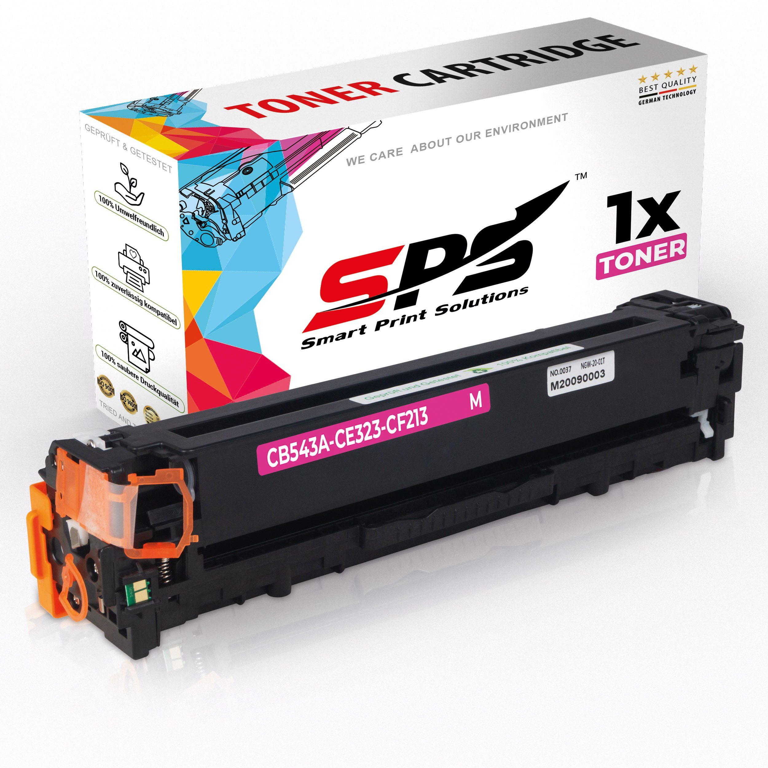 Toner 125A CB543A (Für HP Pack, (1er SPS Magenta) Tonerkartusche CP1216 1-St., CB543, Color 1 Kompatibel x HP für Laserjet