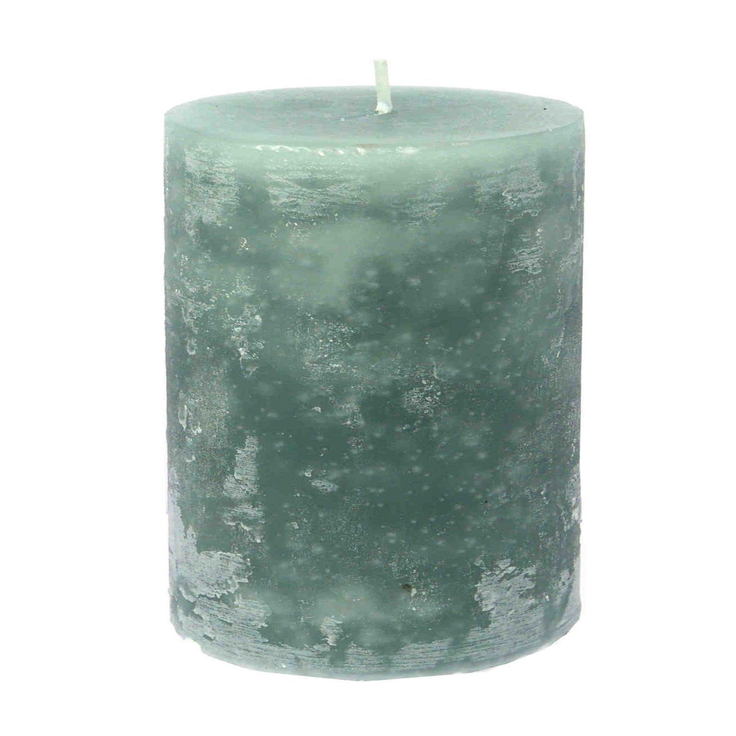 B&S Stumpenkerze Stumpenkerze durchgefärbt mint 10 x Ø 8 cm günstig online kaufen