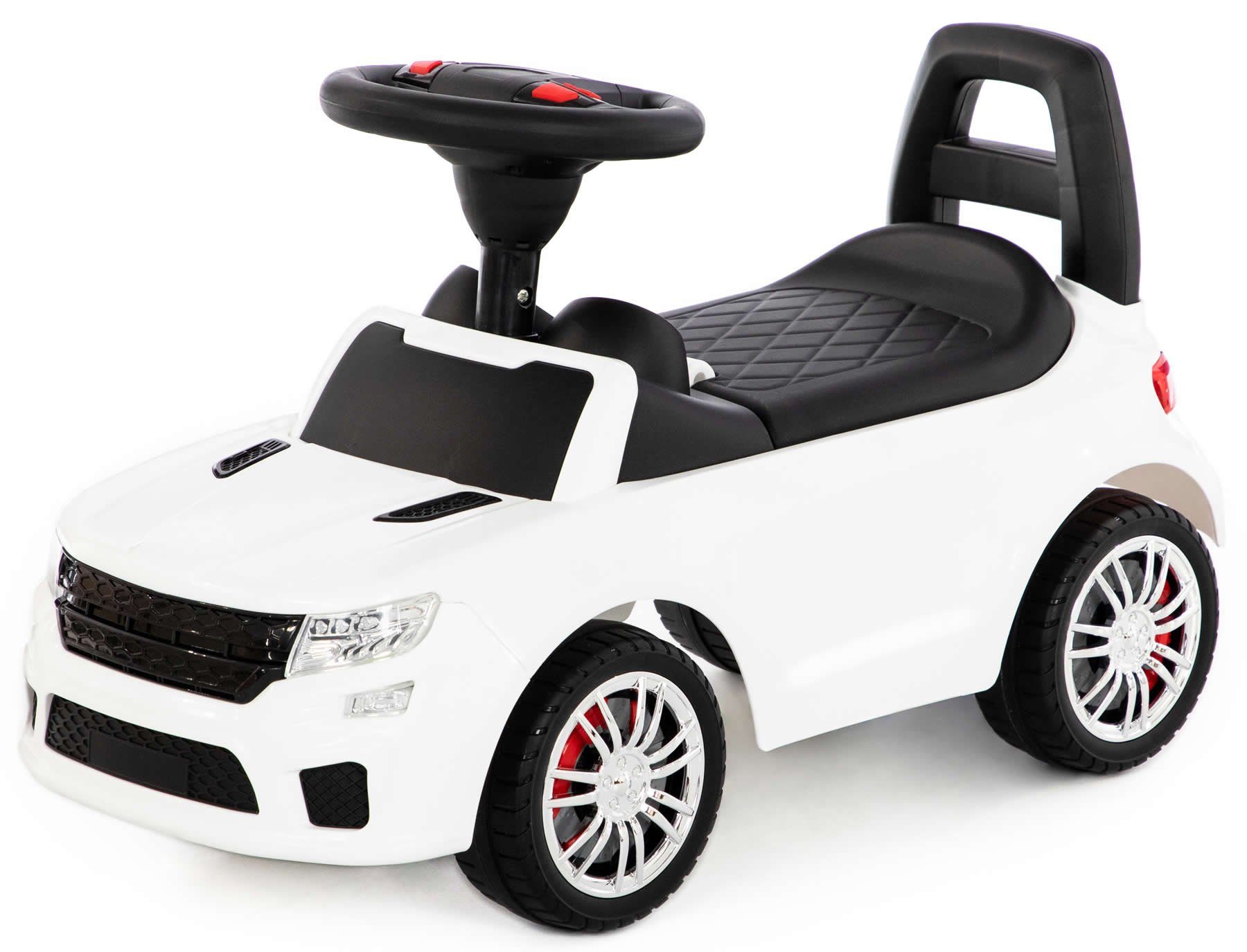 Rutscherauto Rutscherfahrzeug weiß Super Car Nr.6 mit Sound