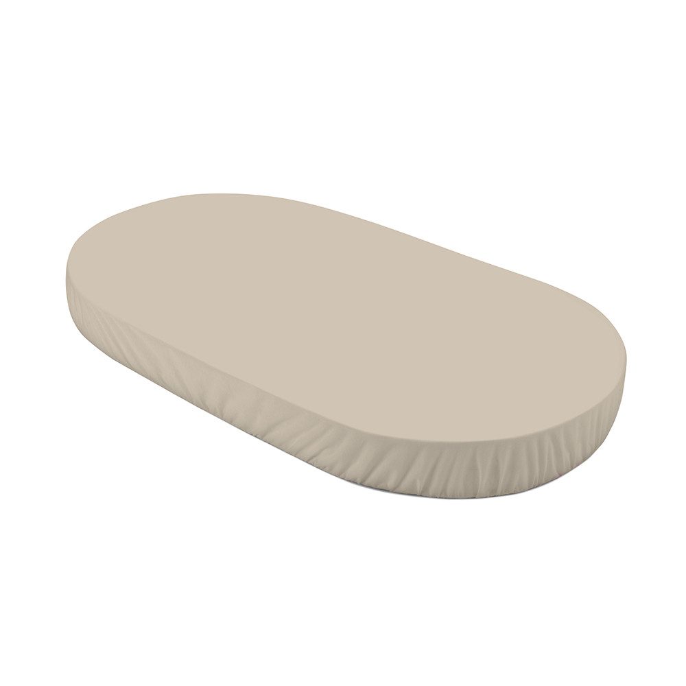 Waldin Spannbettlaken Spannbettlaken groß, für Waldin Babybett 7in1 OWAL, Dunkelbeige, Spannbetttuch