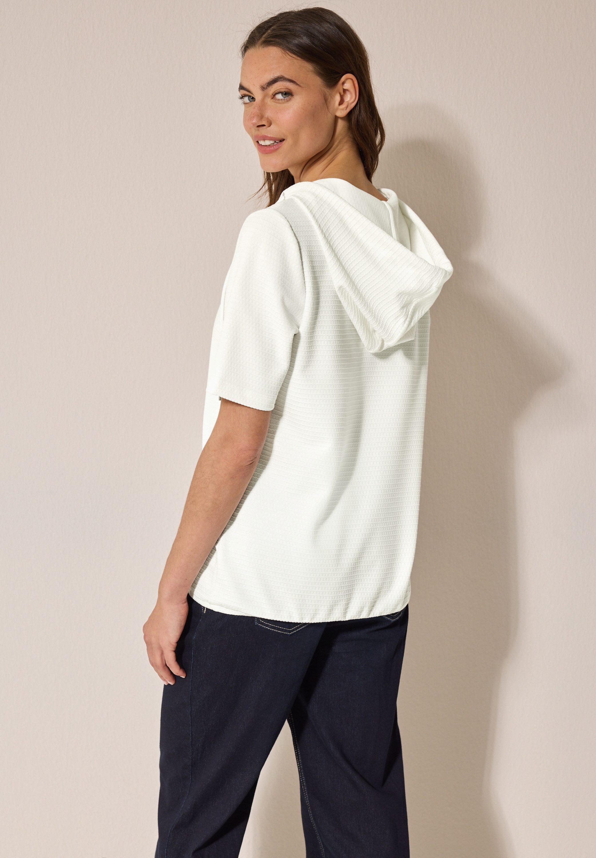 CECIL Kapuzenshirt aus softem Materialmix günstig online kaufen
