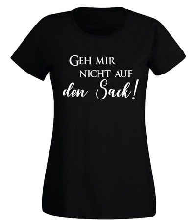 G-graphics T-Shirt Damen T-Shirt - Geh mir nicht auf den Sack! mit trendigem Frontprint, Aufdruck auf der Vorderseite, Spruch / Sprüche / Print / Motiv, für jung & alt, Slim-fit