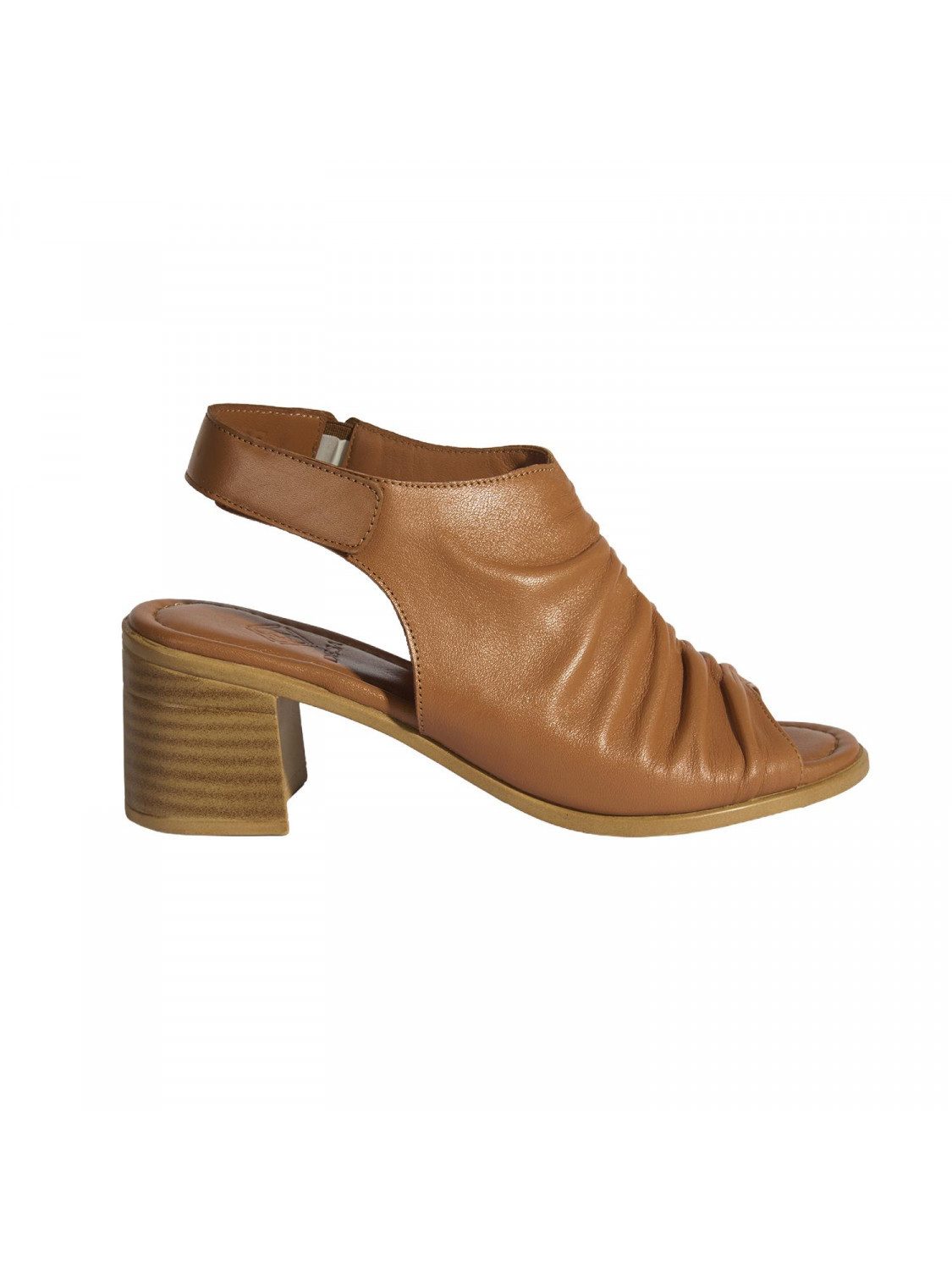 Desa Damen-Ledersandalen – Blockabsatz, Schnallenverschluss Slipper günstig online kaufen