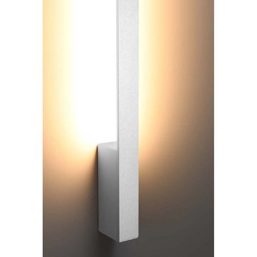 etc-shop LED Wandleuchte, Wandleuchte Wandlampe Wohnzimmerlampe LED Treppenlampe Alu Weiss H