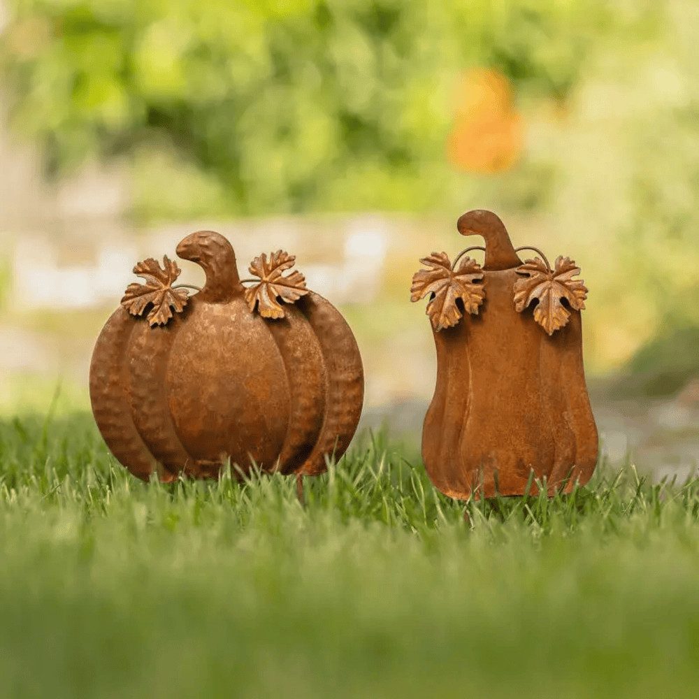 Home-trends24.de Dekofigur Stecker Herbst Kürbis Kürbisse Garten Deko 2er-S günstig online kaufen