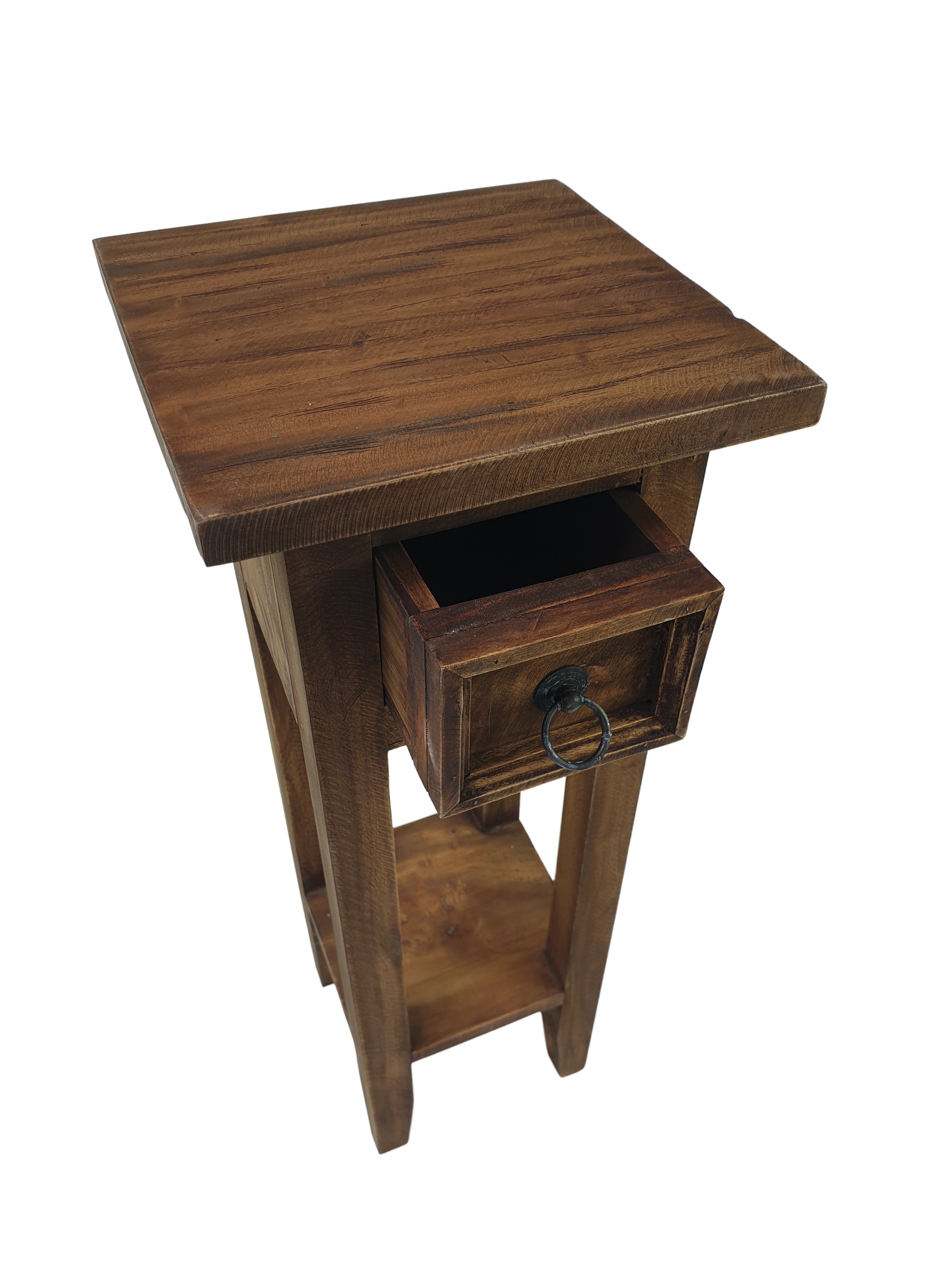 Beistelltisch Beistelltisch aus Holz Natur 25x25x66 cm