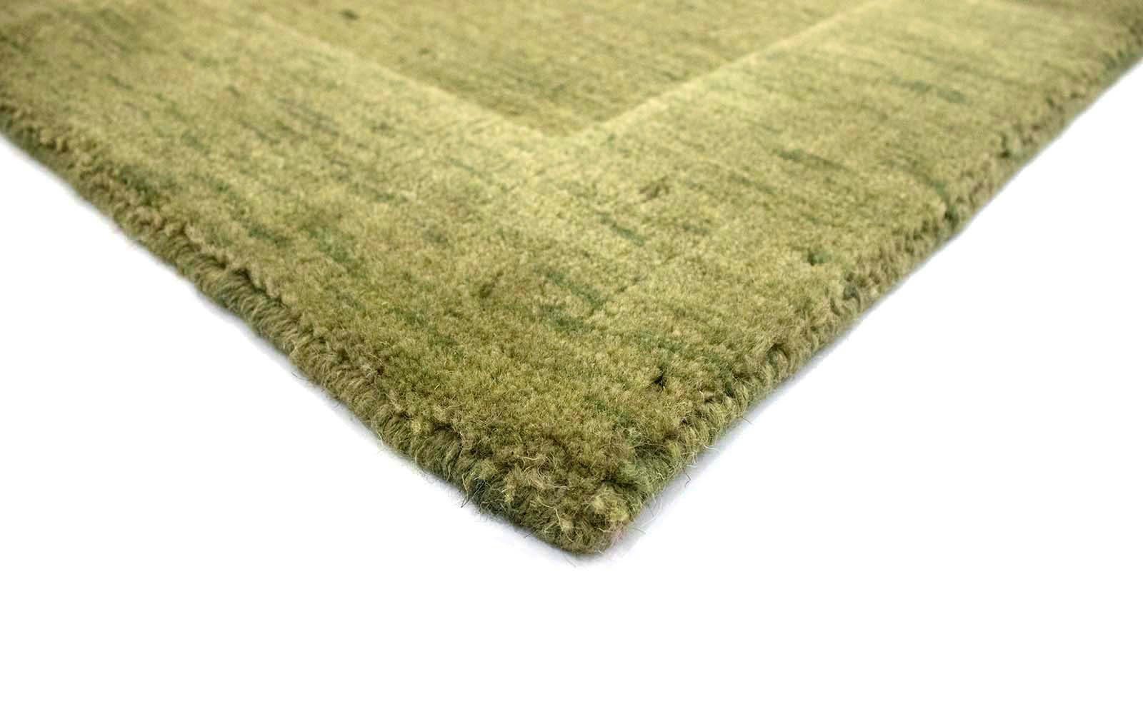 Wollteppich »Loribaft Teppich handgewebt grün«, morgenland, rechteckig, Höhe 8 mm, Kurzflor-kaufen