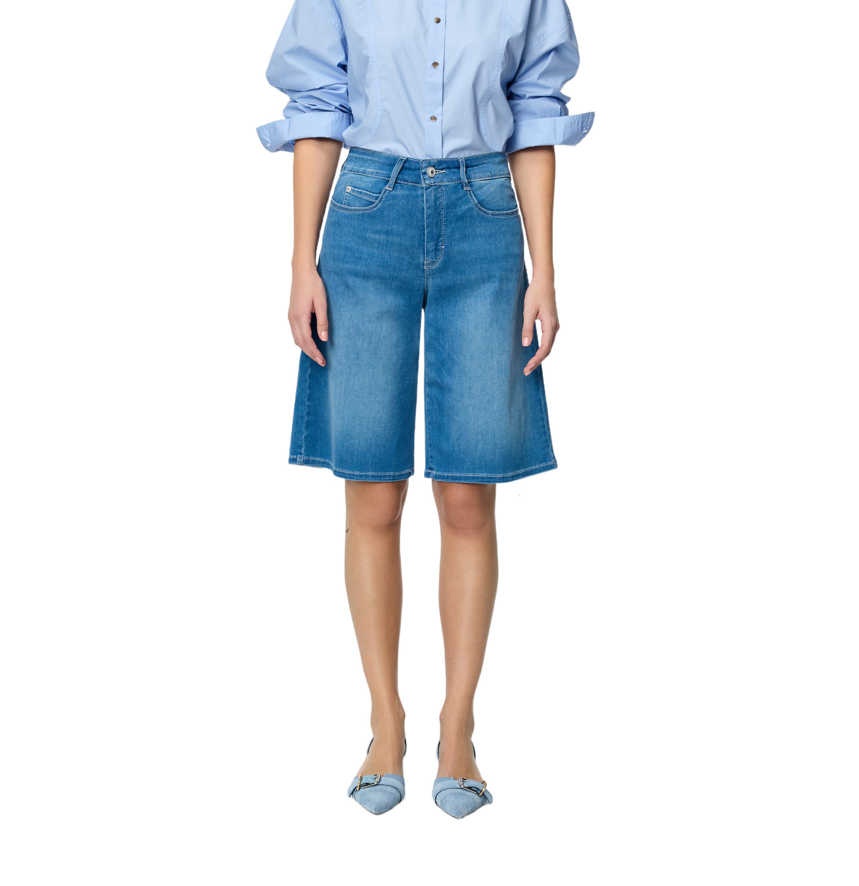MAC Stretch-Jeans MAC DREAM WIDE summer mid blue wash 5485-90-0351 D490 - WONDERLIGHT