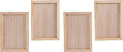 VBS Rahmen Holz-Rahmen, 4er-Set 20 cm x 14 cm