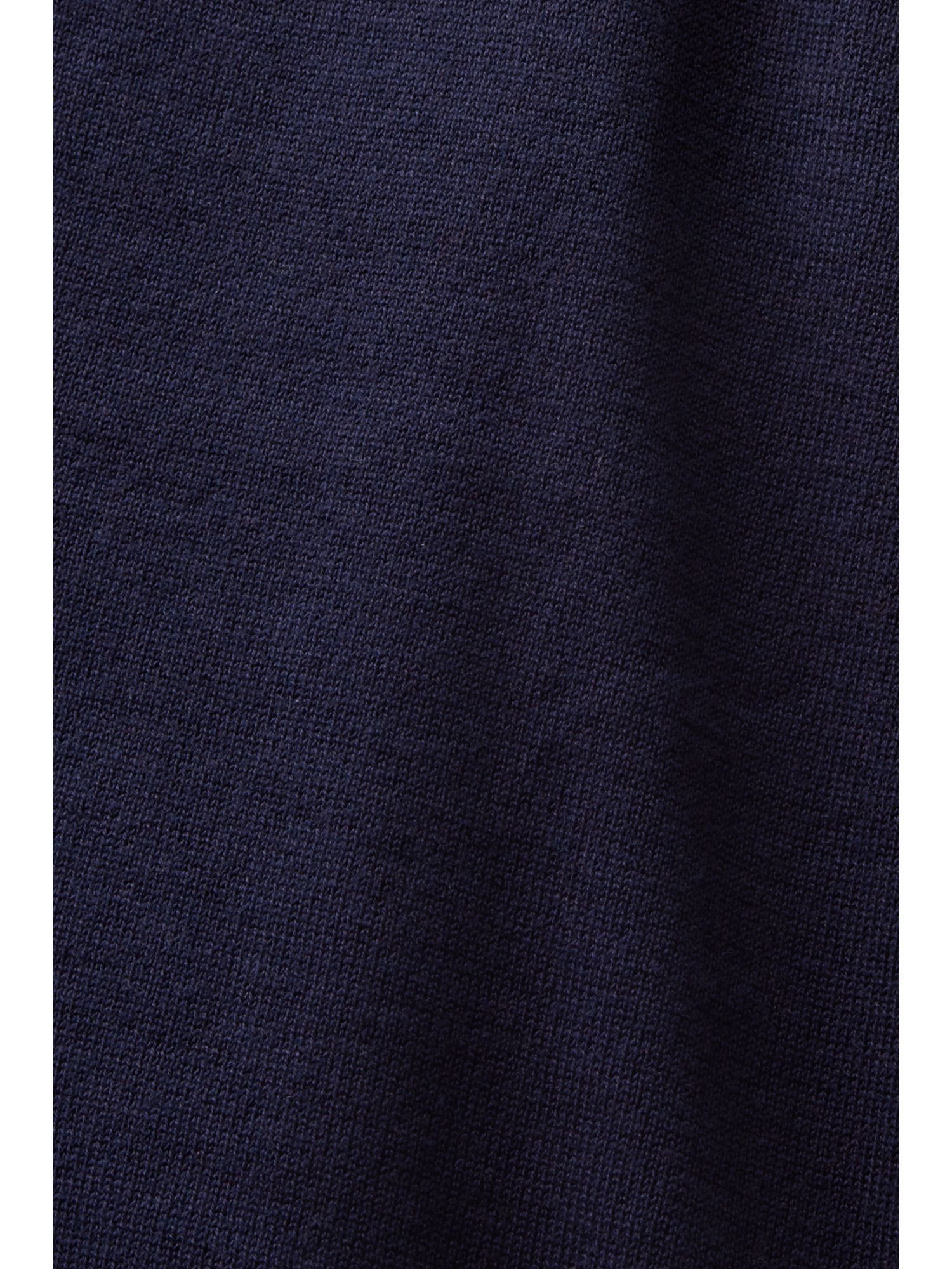 V-Ausschnitt NAVY (1-tlg) Baumwoll-Cardigan Strickjacke mit Esprit